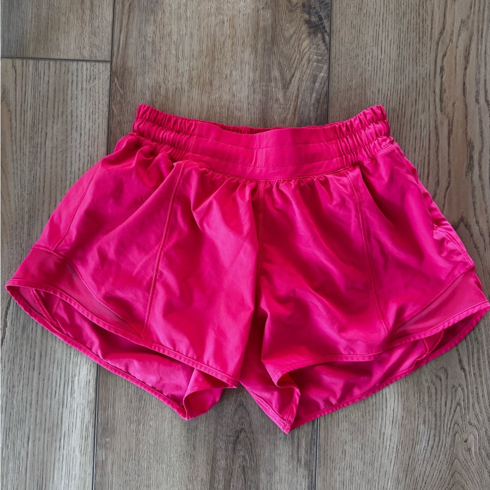 lululemon athletica Hot Pink low rise hotty hot shorts Athletic Shorts